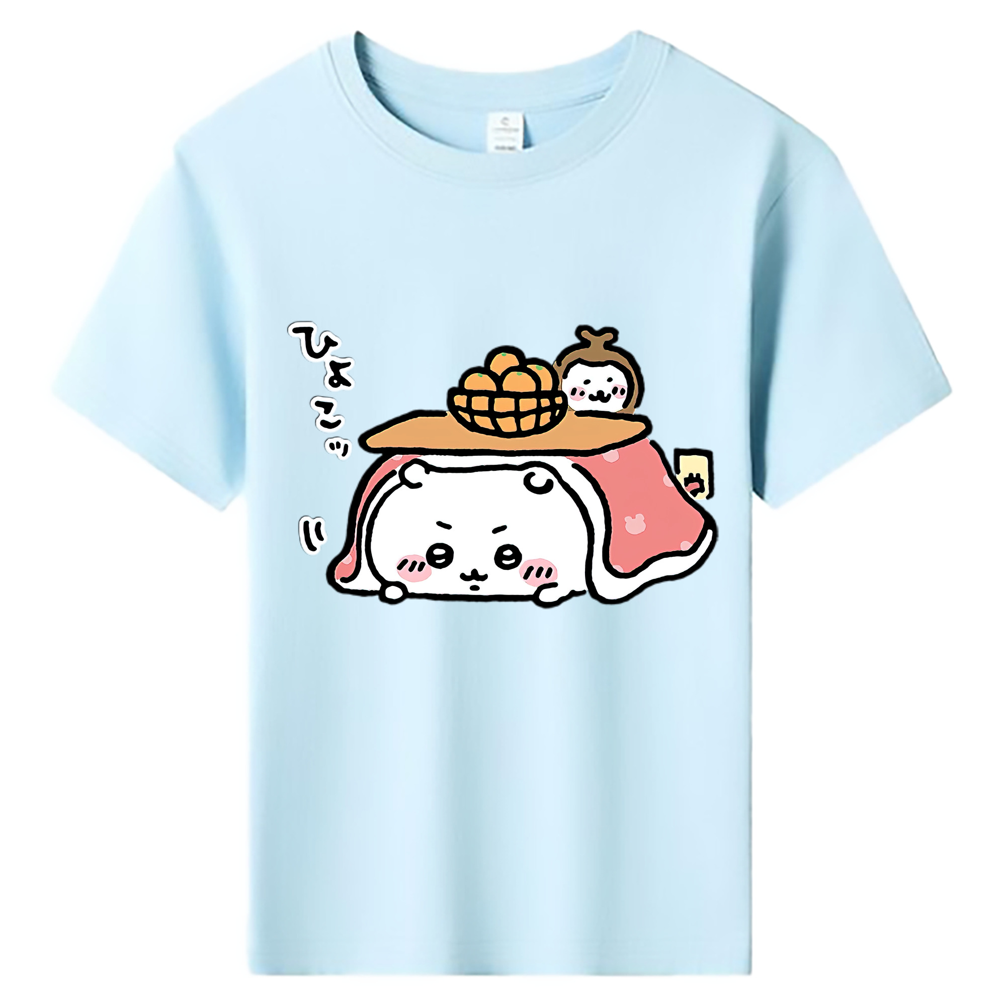 （画像用） ちいかわ ちいかわ Chii-kawa chiikawa 綿100％キッズTシャツ（フロントプリント）